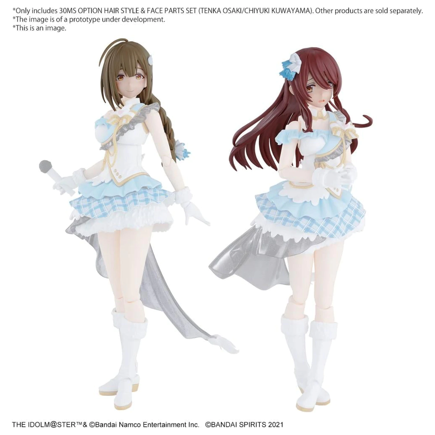 The Idolmaster 30MS Option Set Model stavebnice na vlasy a tvár produktová fotografia