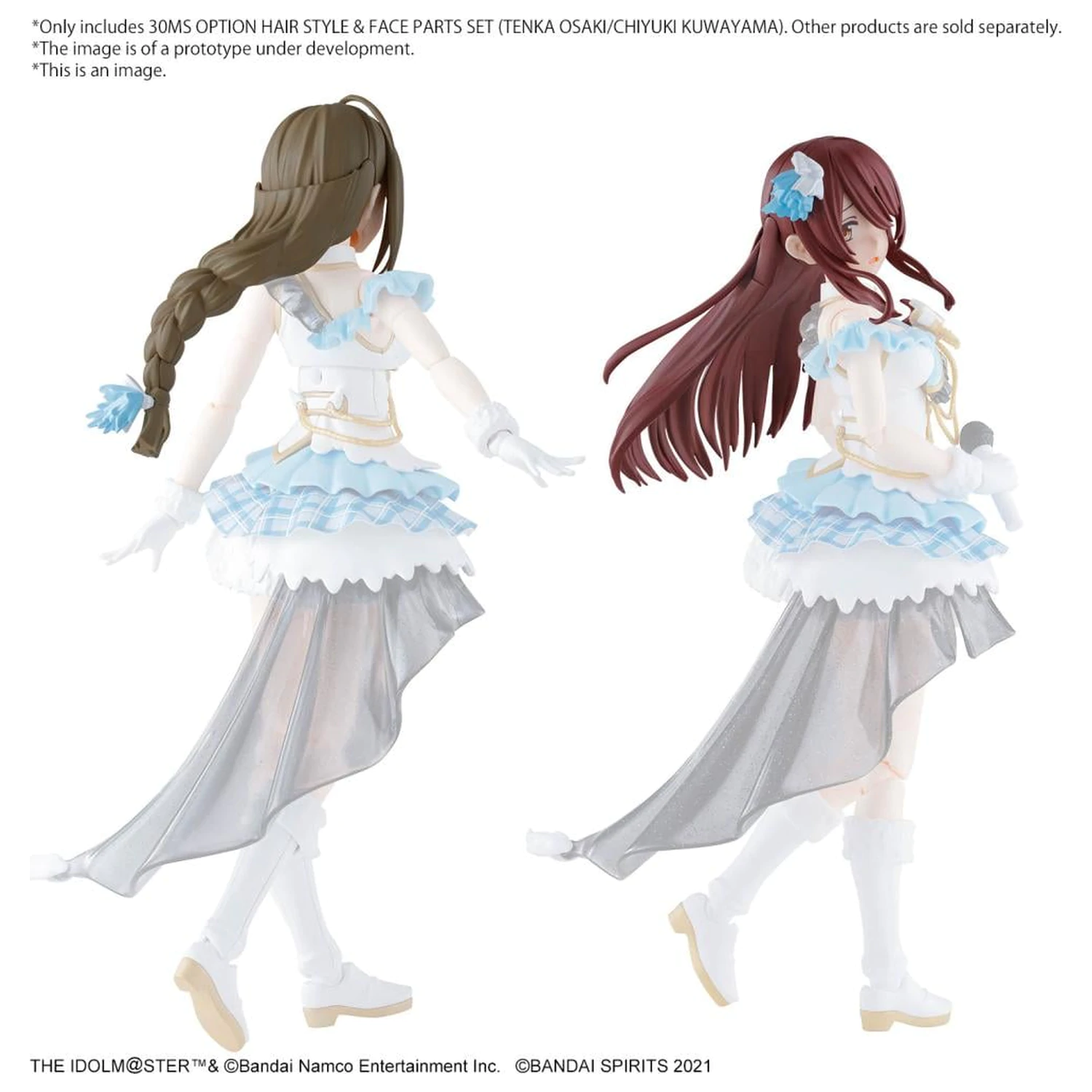 The Idolmaster 30MS Option Set Model stavebnice na vlasy a tvár produktová fotografia