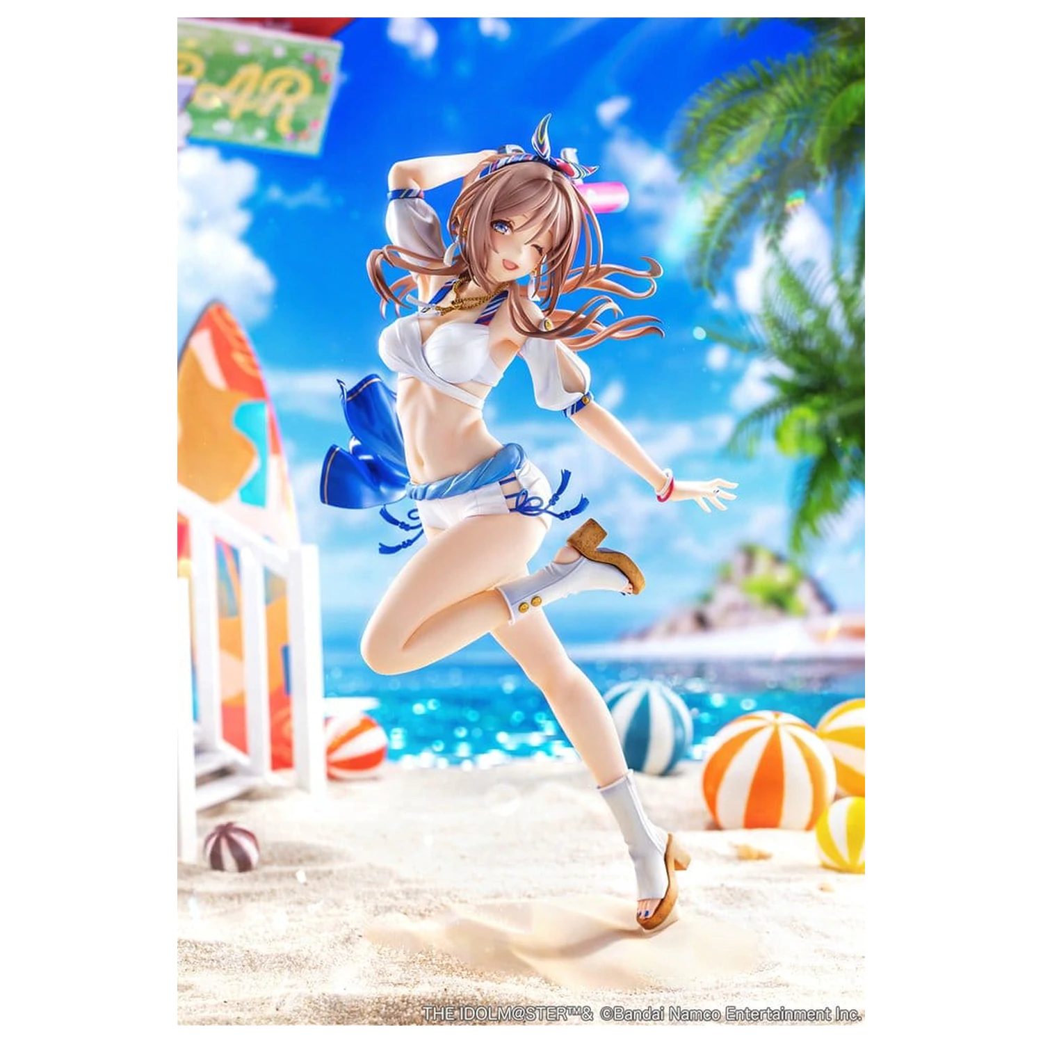 The Idolmaster Gakuen PVC figúrka 1/7 Himesaki Rinami Kimi to Semi Blue Ver. 27 cm produktová fotografia