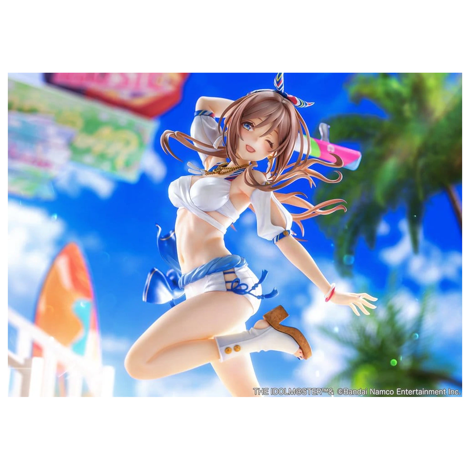 The Idolmaster Gakuen PVC figúrka 1/7 Himesaki Rinami Kimi to Semi Blue Ver. 27 cm produktová fotografia