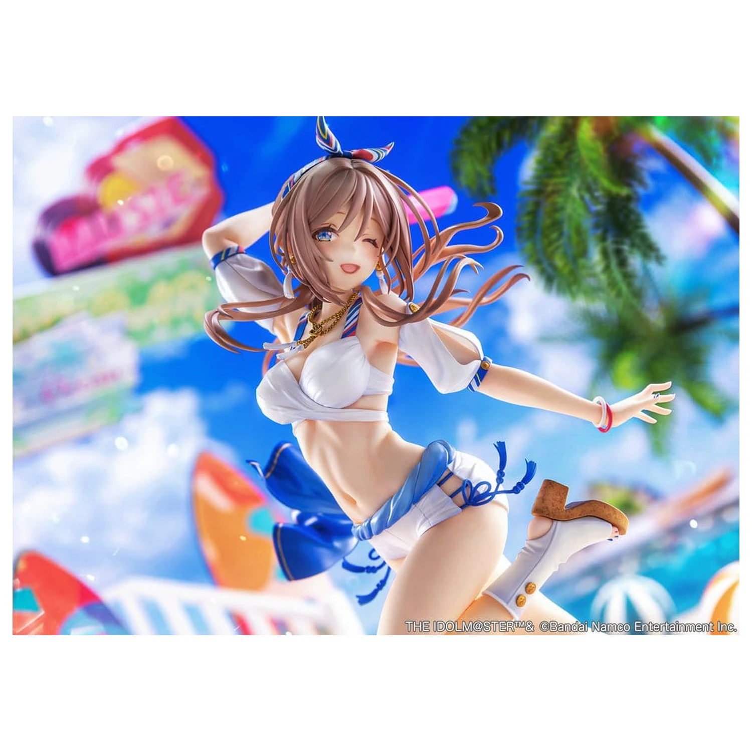 The Idolmaster Gakuen PVC figúrka 1/7 Himesaki Rinami Kimi to Semi Blue Ver. 27 cm produktová fotografia