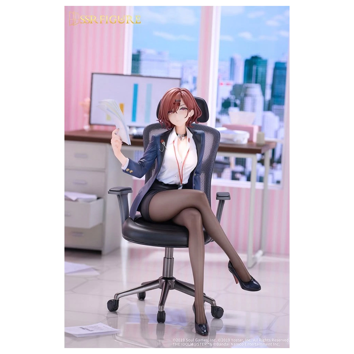 The Idolmaster Shiny Colors x Mahjong Soul PVC Figúrka 1/7 Madoka Higuchi Effortless Work Ver. 21 cm produktová fotografia