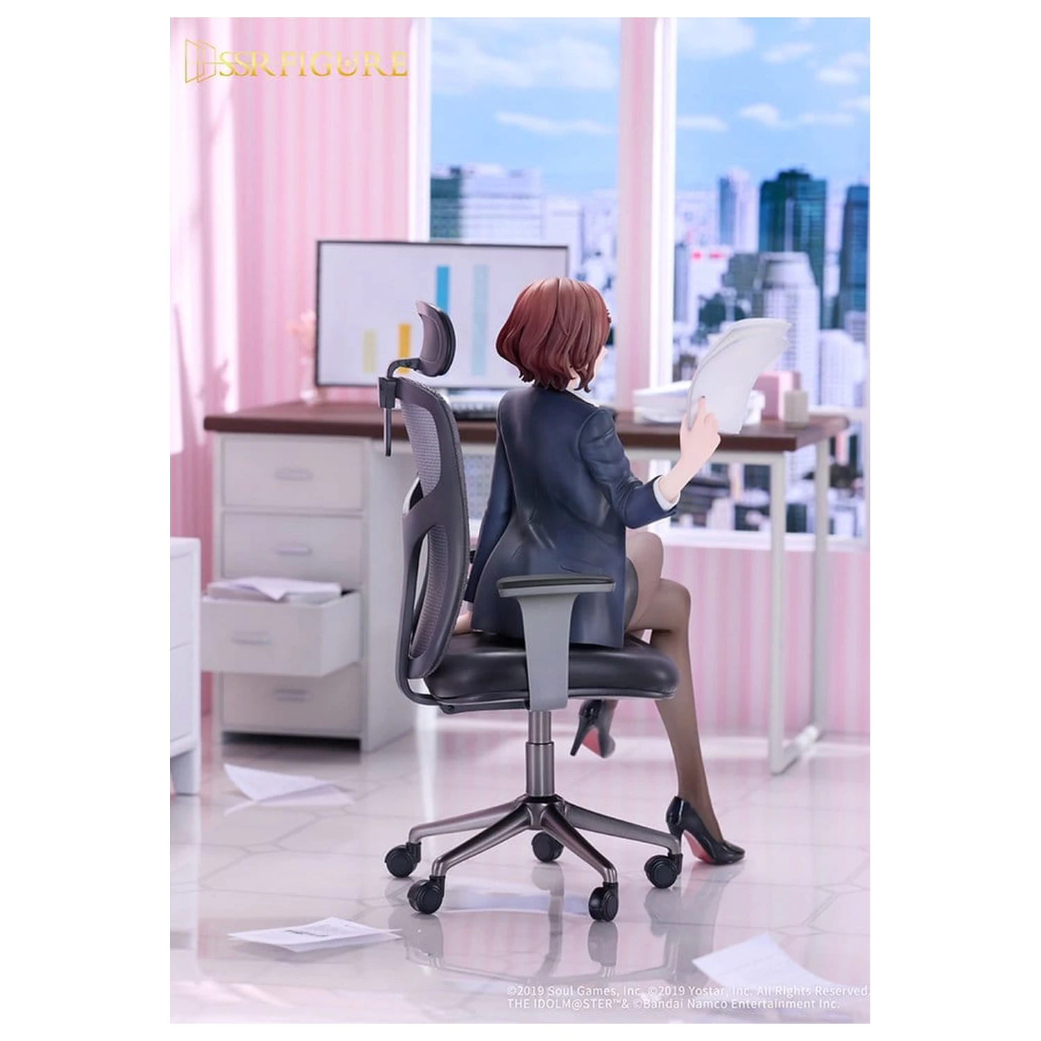 The Idolmaster Shiny Colors x Mahjong Soul PVC Figúrka 1/7 Madoka Higuchi Effortless Work Ver. 21 cm produktová fotografia