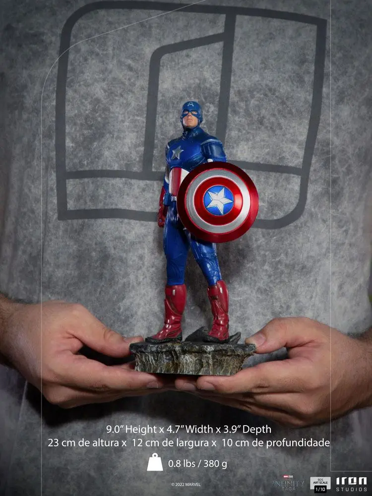 The Infinity Saga BDS Art Scale Socha 1/10 Captain America Battle of NY 23 cm produktová fotografia