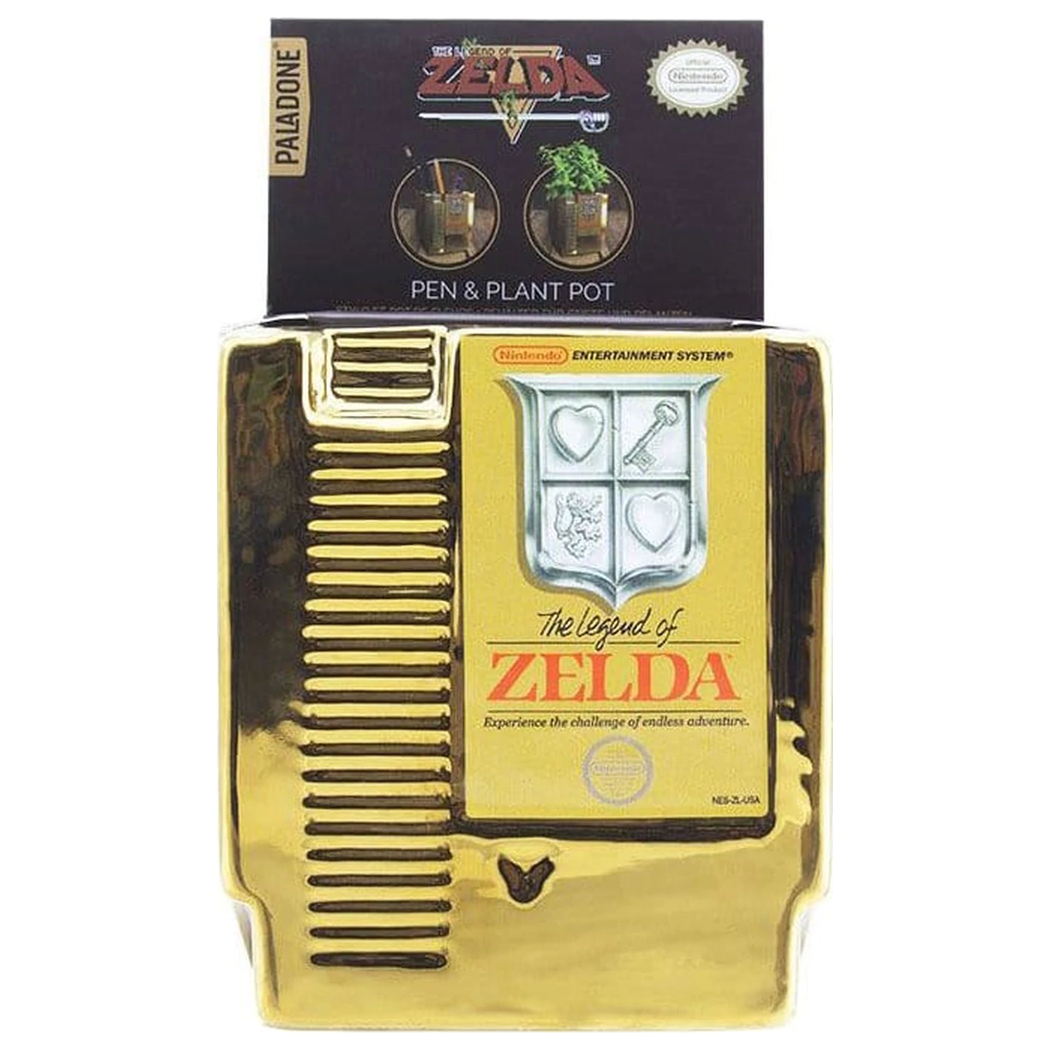 The Legend of Zelda stojan na perá v tvare cartridge produktová fotografia