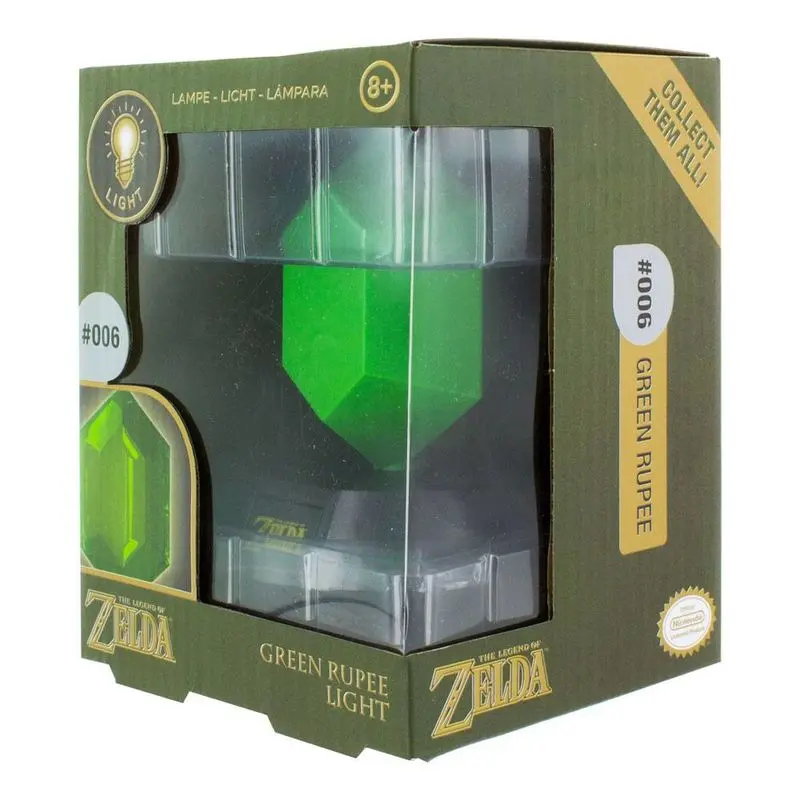 Legend of Zelda 3D svetlo Green Rupee 10 cm produktová fotografia