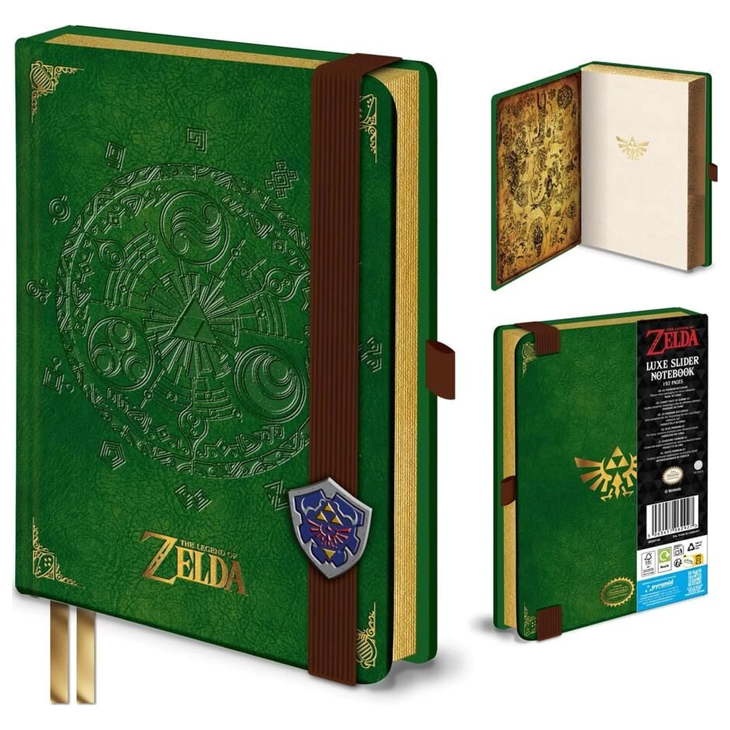 The Legend of Zelda Triforce Luxe Slider notebook produktová fotografia