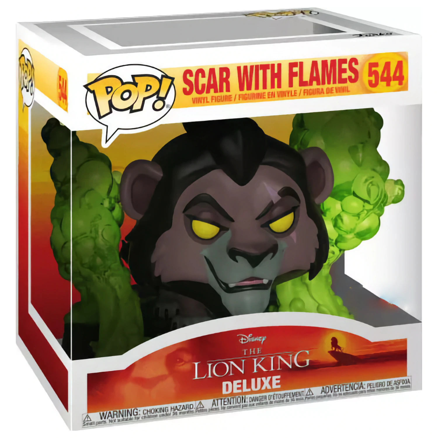The Lion King Funko POP Deluxe figúrka Scar in Flames produktová fotografia