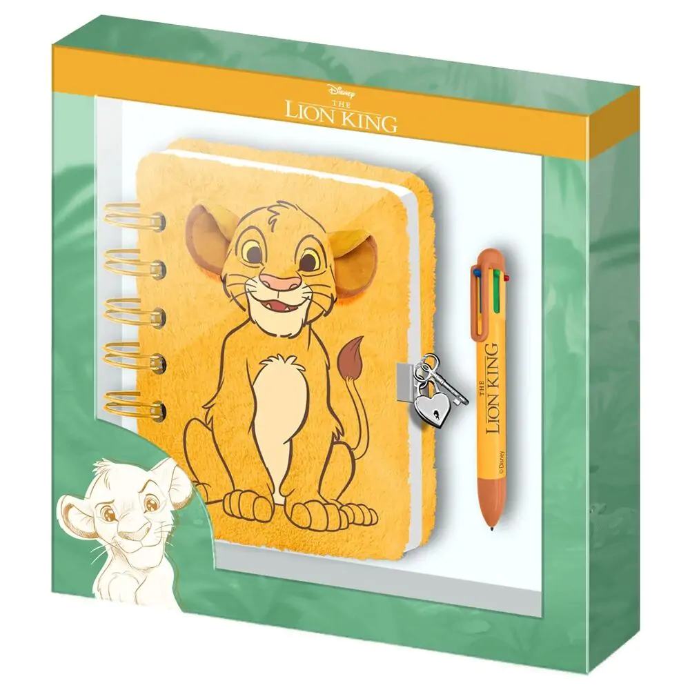 Disney The Lion King plyšový zápisník a pero produktová fotografia