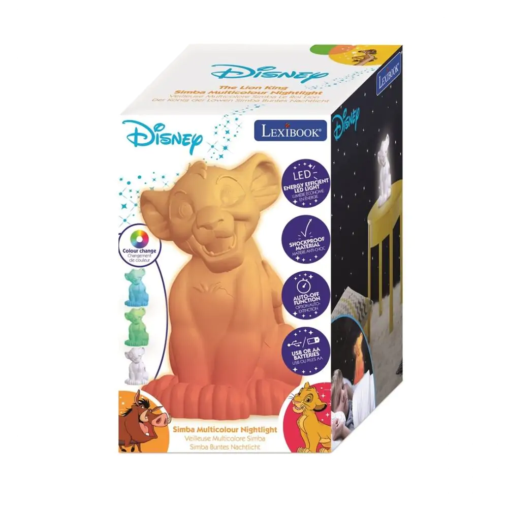 Disney The Lion King Simba 3D lampa produktová fotografia