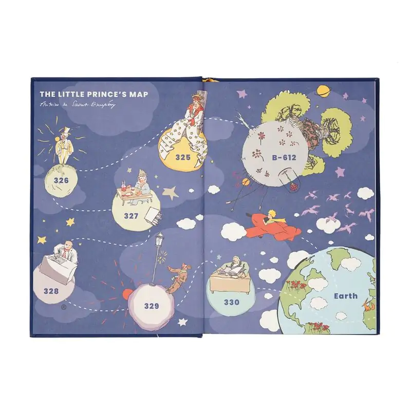 The Little Prince A5 prémiový zápisník produktová fotografia