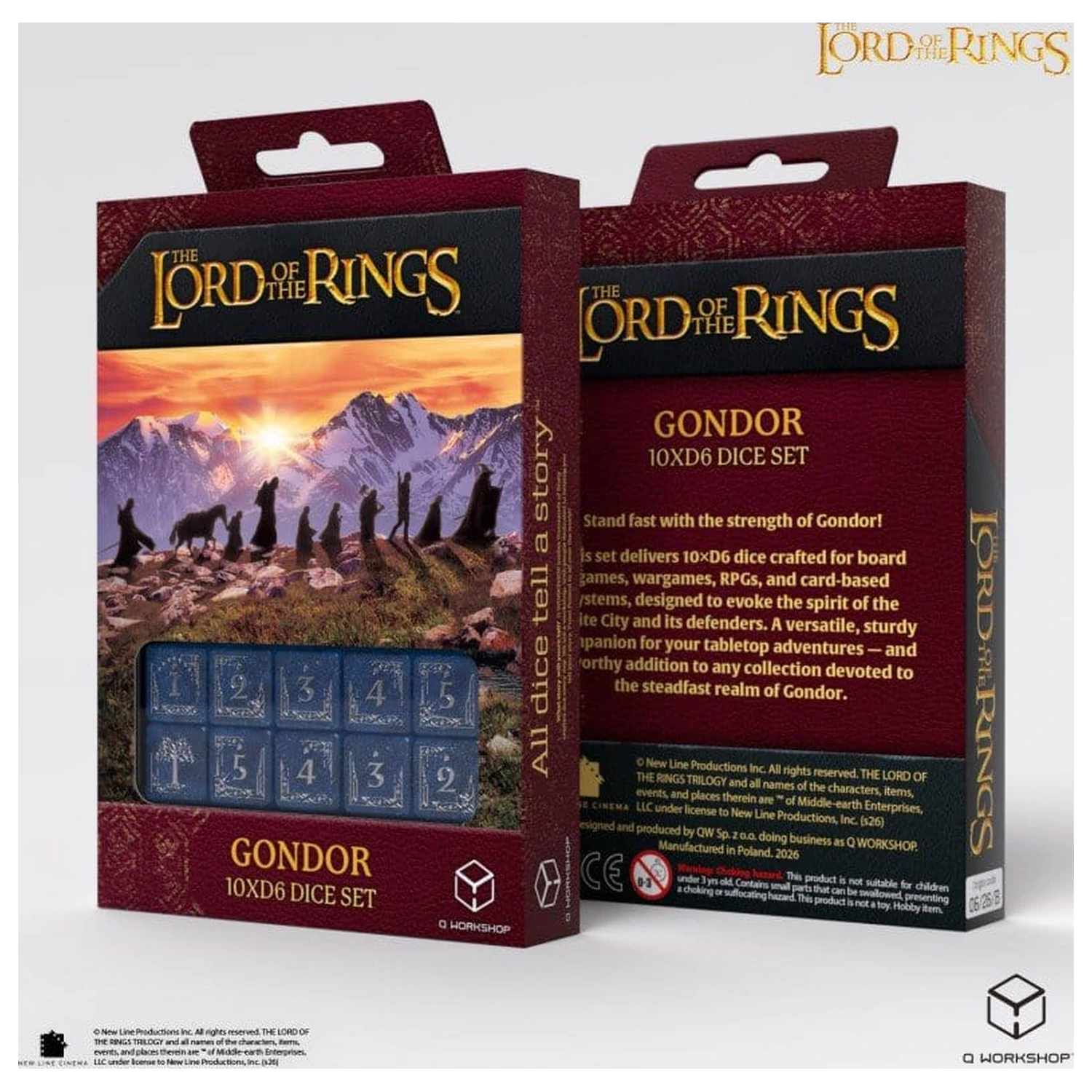 The Lord of the Rings: 10 D6 sada kociek Gondor produktová fotografia