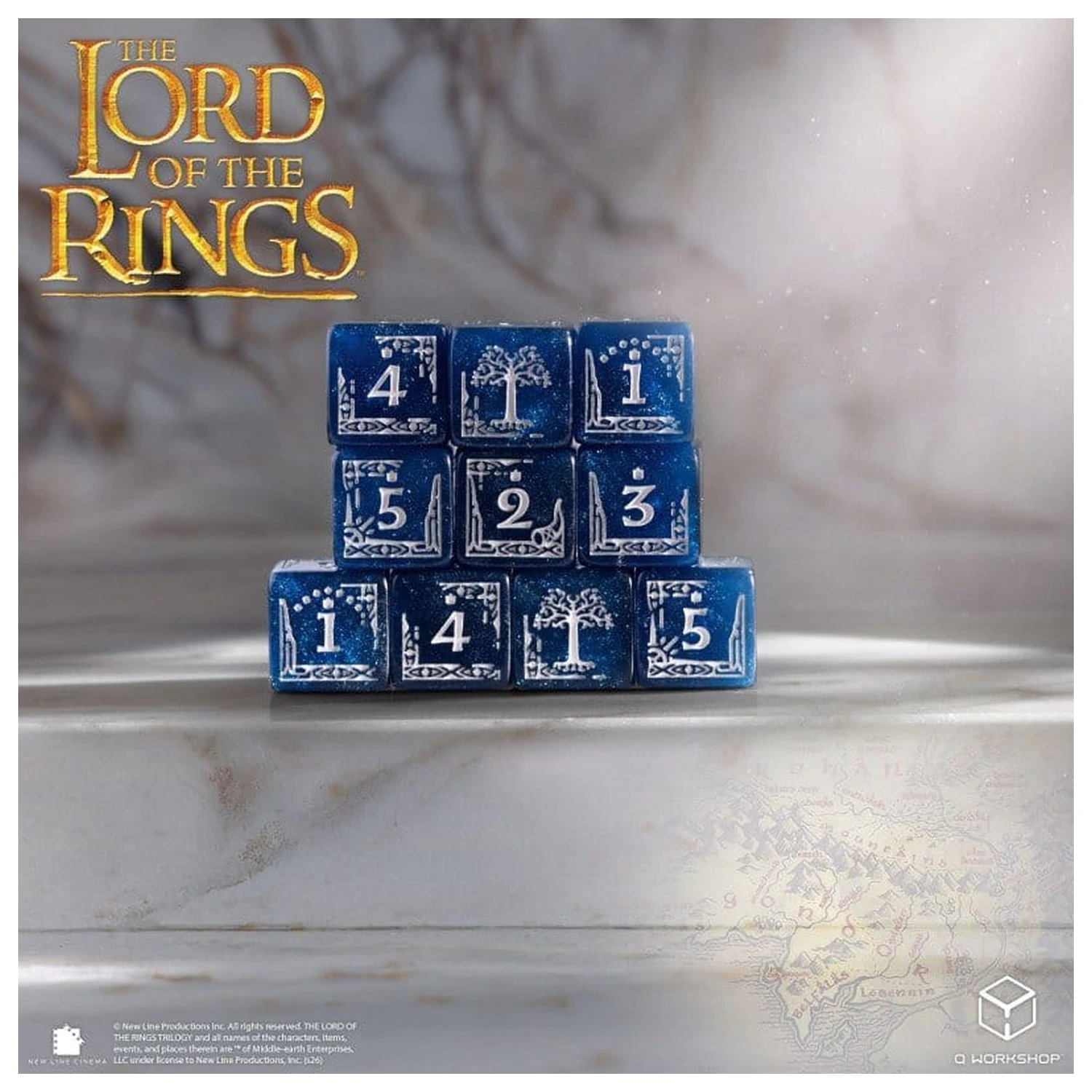 The Lord of the Rings: 10 D6 sada kociek Gondor produktová fotografia