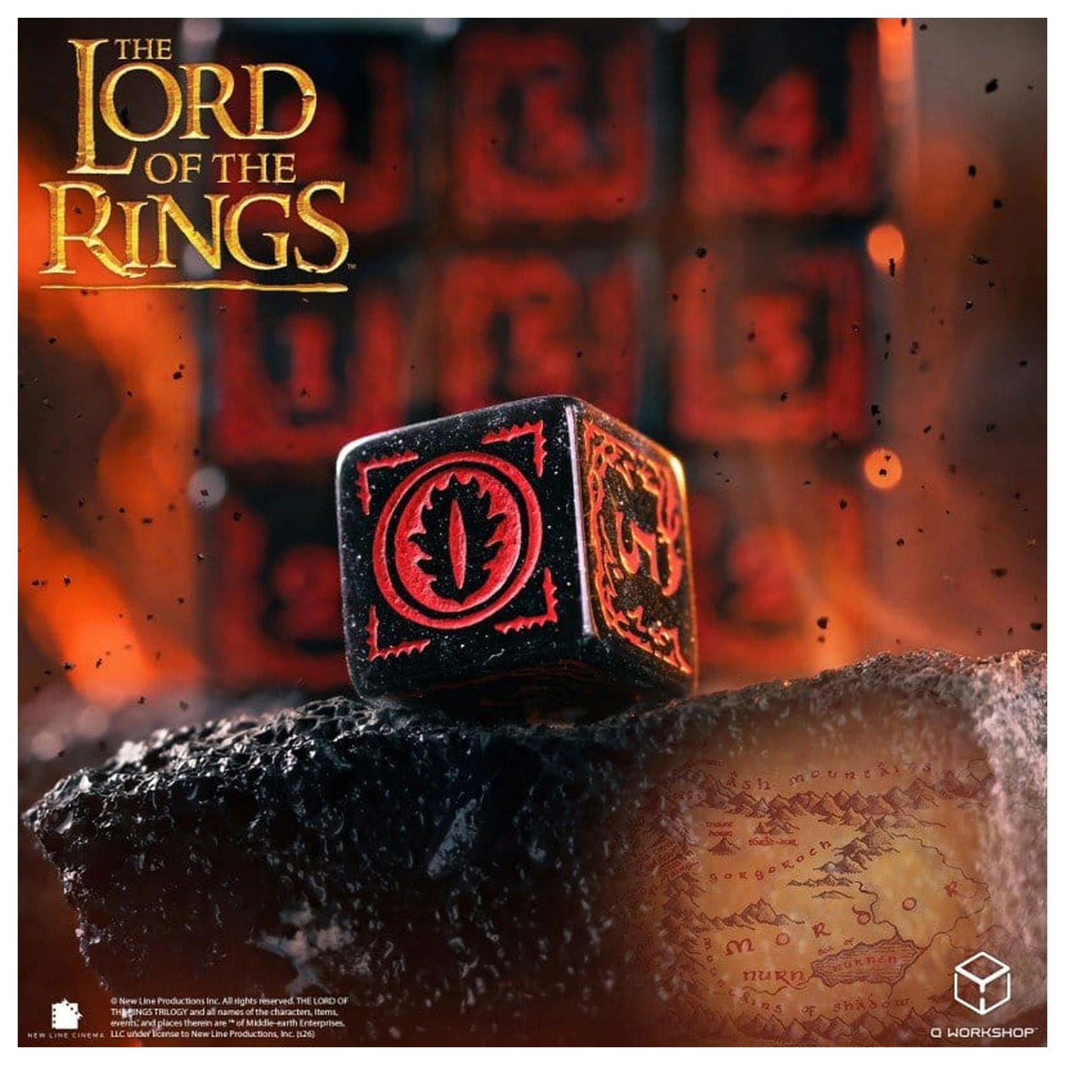 The Lord of the Rings: 10 D6 sada kociek Mordor produktová fotografia