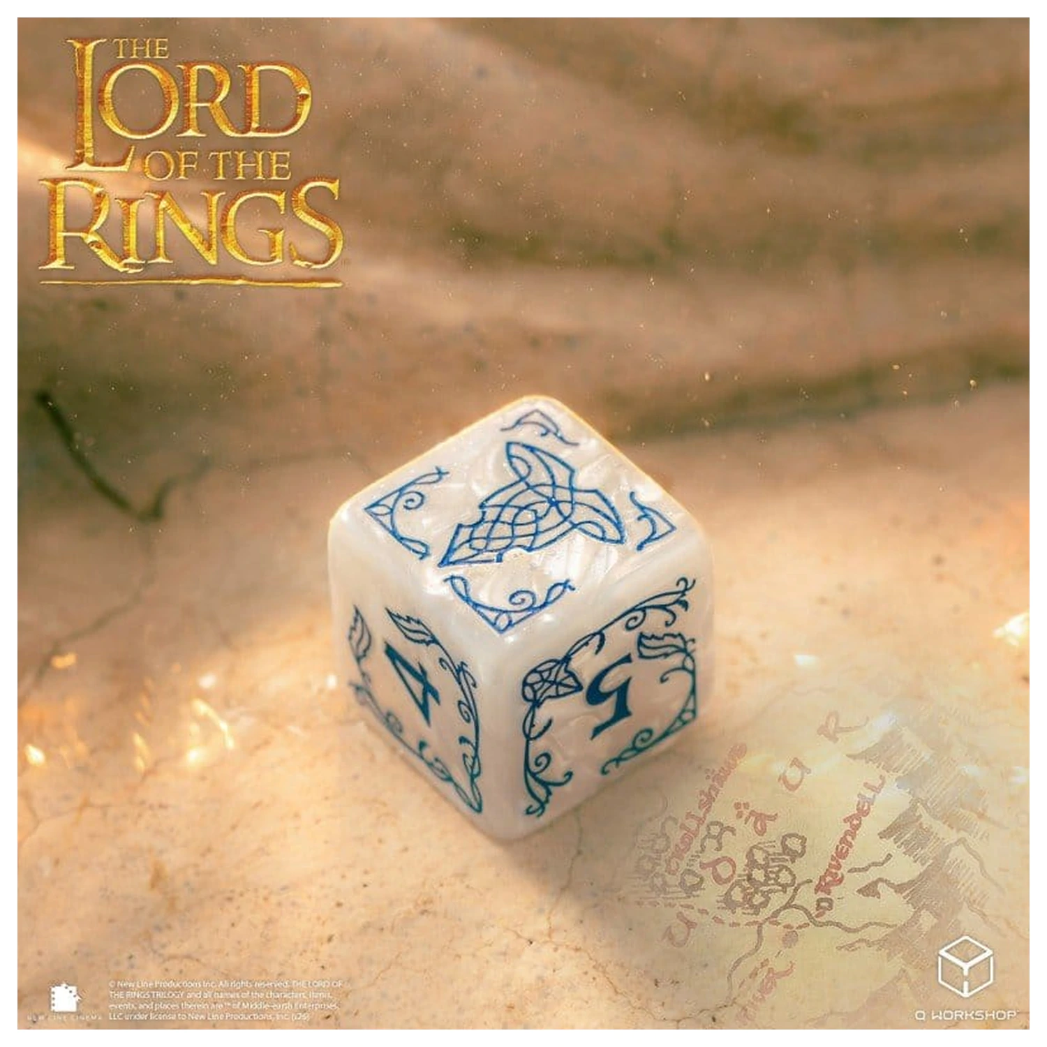 The Lord of the Rings: 10 D6 sada kociek Rivendell (kameň) produktová fotografia