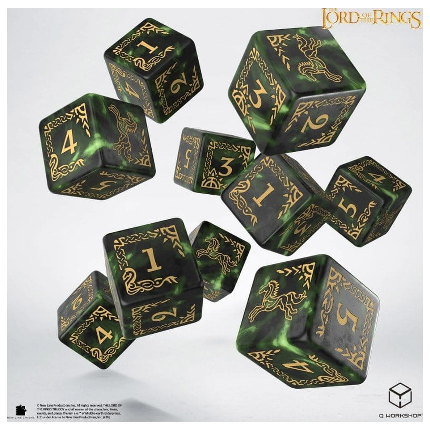 The Lord of the Rings: sada 10 D6 kociek Rohan produktová fotografia