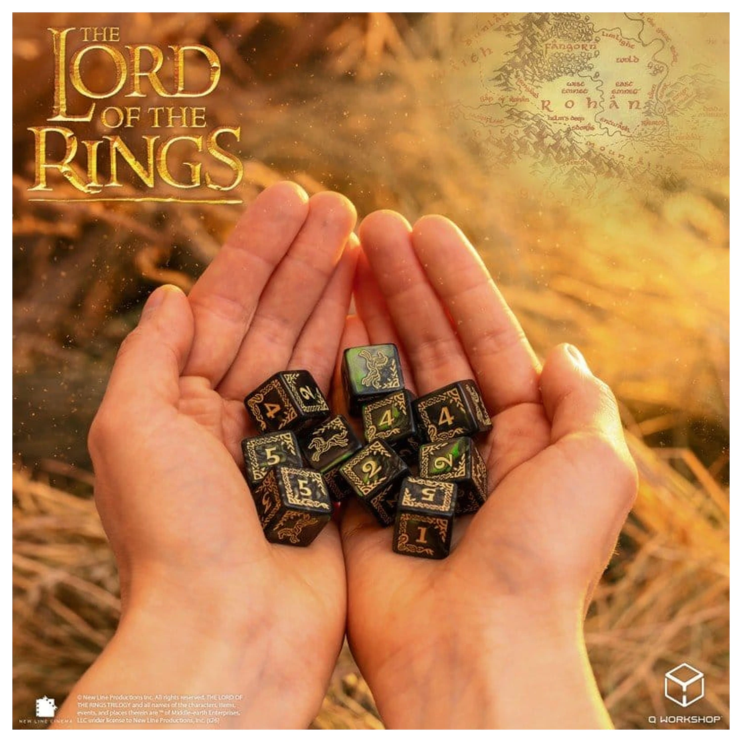 The Lord of the Rings: sada 10 D6 kociek Rohan produktová fotografia