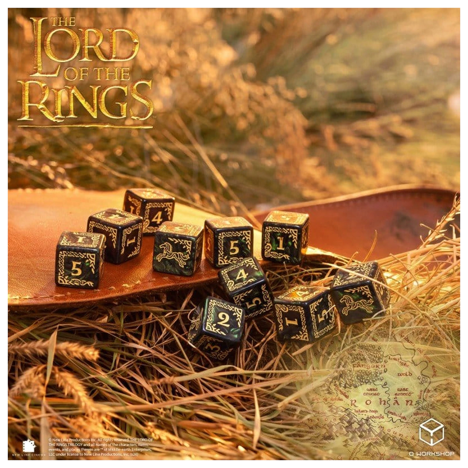 The Lord of the Rings: sada 10 D6 kociek Rohan produktová fotografia