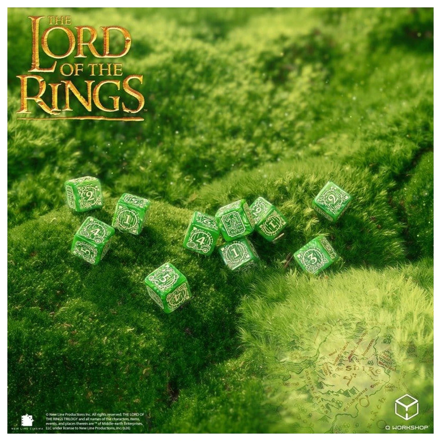 The Lord of the Rings: sada 10 D6 kociek Shire produktová fotografia