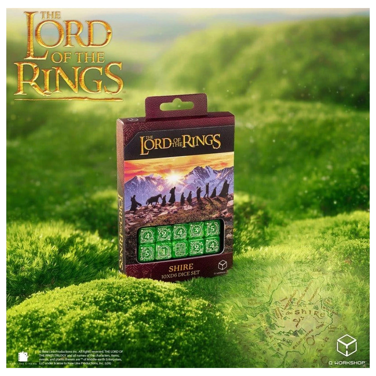 The Lord of the Rings: sada 10 D6 kociek Shire produktová fotografia