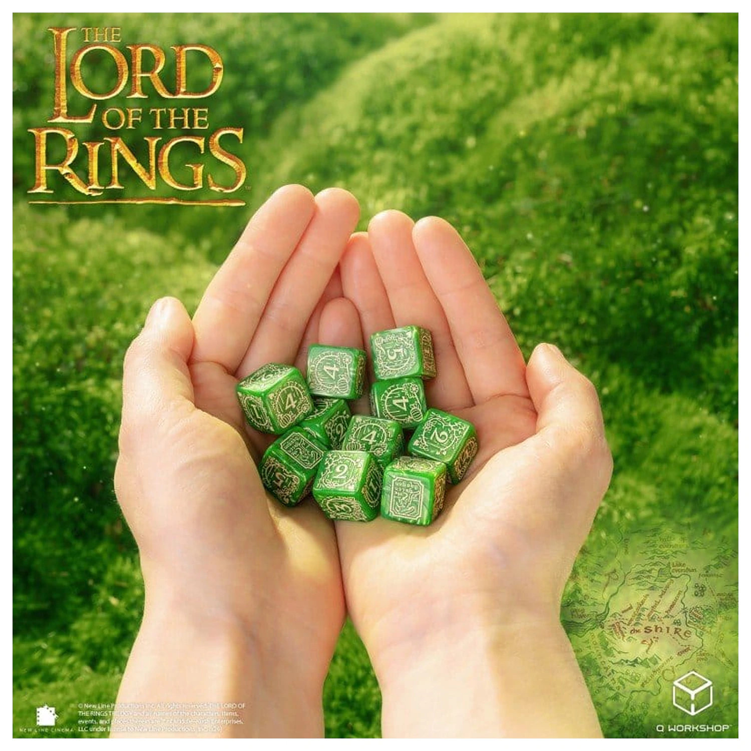 The Lord of the Rings: sada 10 D6 kociek Shire produktová fotografia
