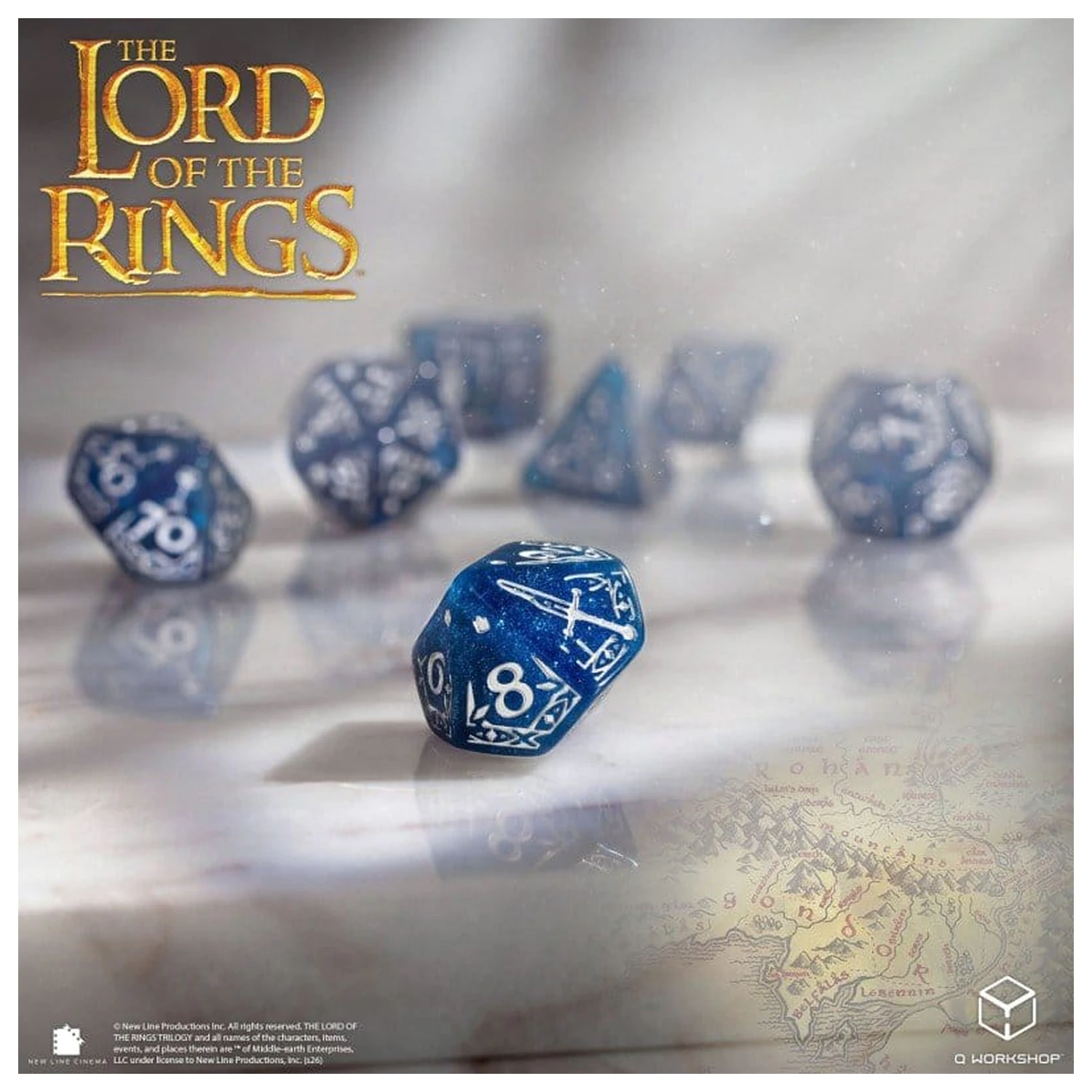The Lord of the Rings súprava 7 kociek Gondor produktová fotografia