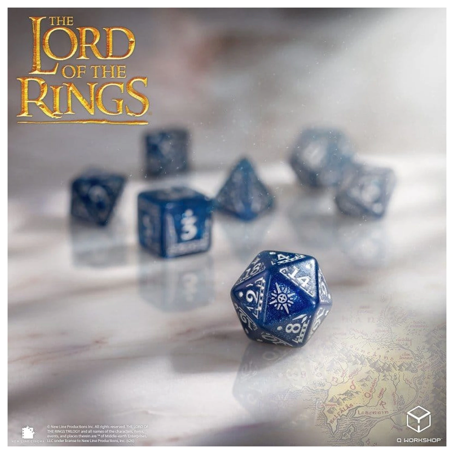 The Lord of the Rings súprava 7 kociek Gondor produktová fotografia