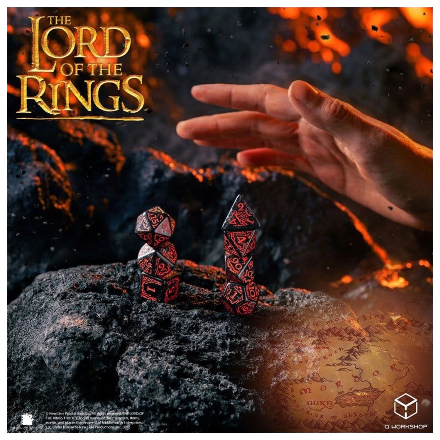 The Lord of the Rings Súprava kociek 7 Mordor produktová fotografia