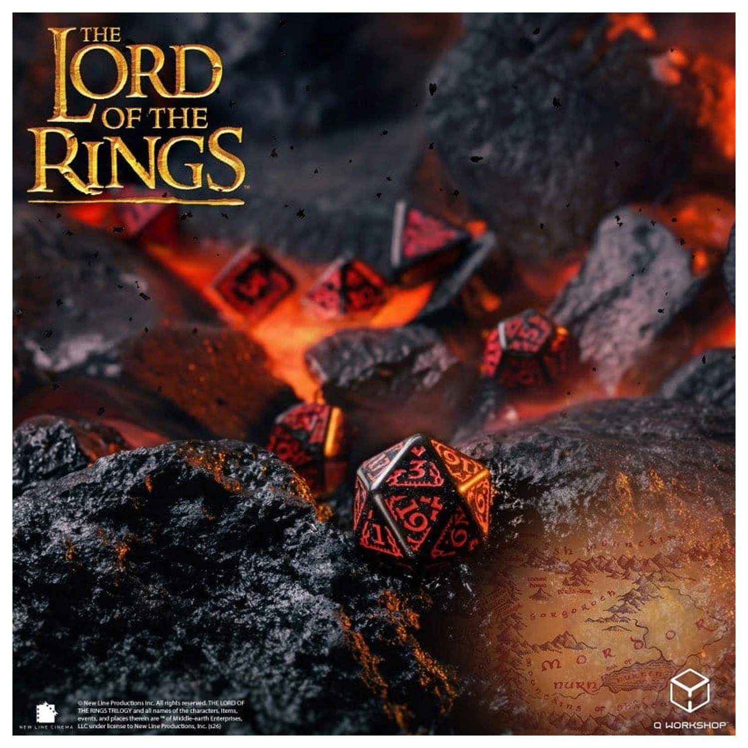 The Lord of the Rings Súprava kociek 7 Mordor produktová fotografia