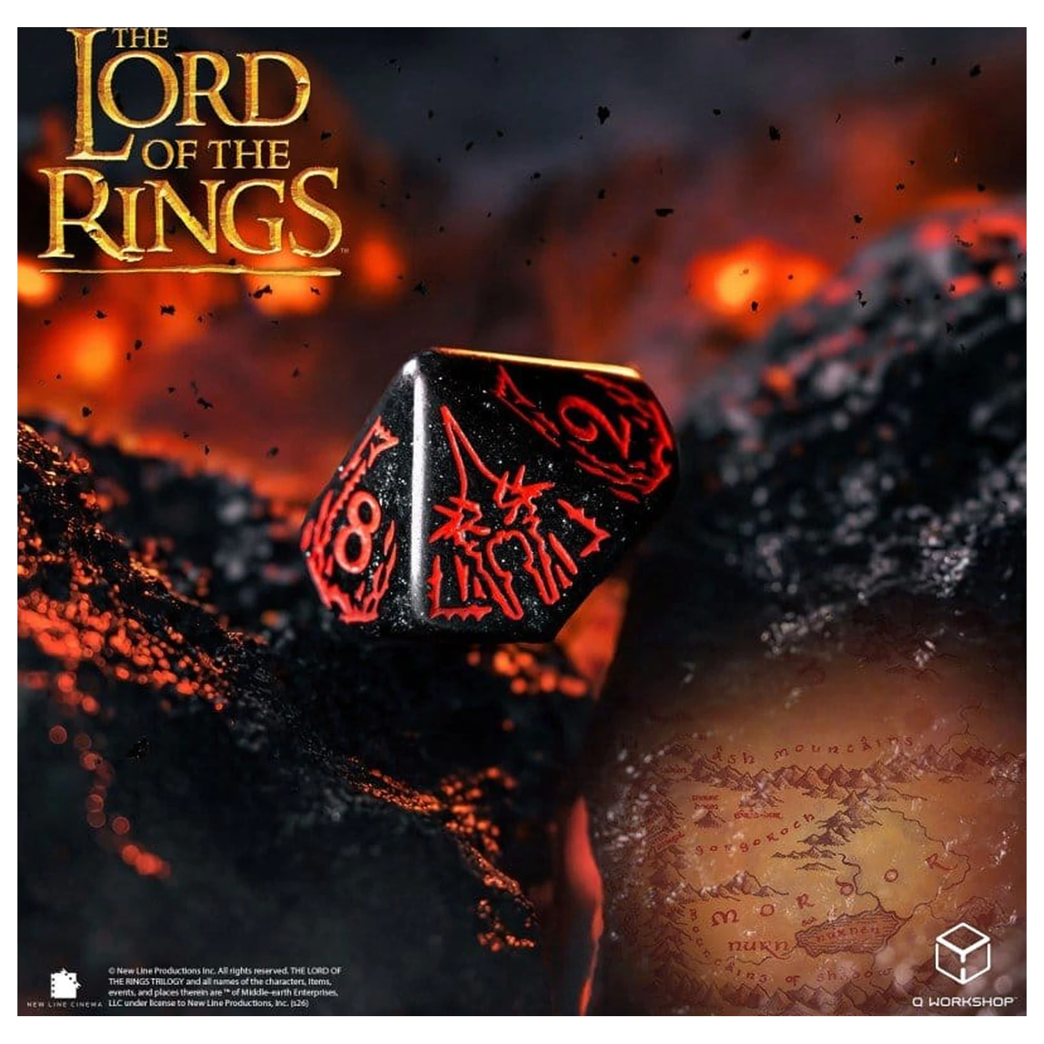 The Lord of the Rings Súprava kociek 7 Mordor produktová fotografia