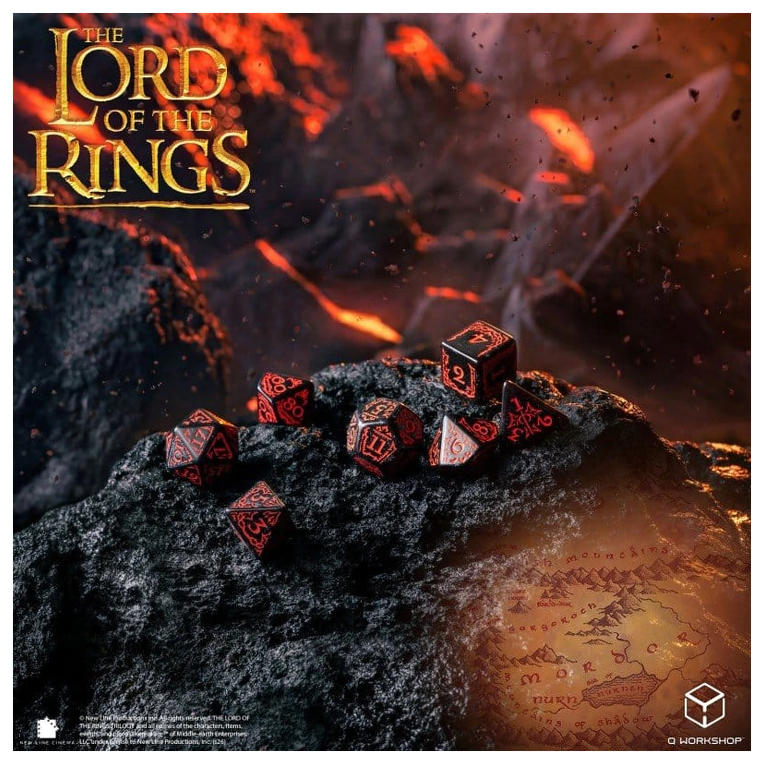 The Lord of the Rings Súprava kociek 7 Mordor produktová fotografia
