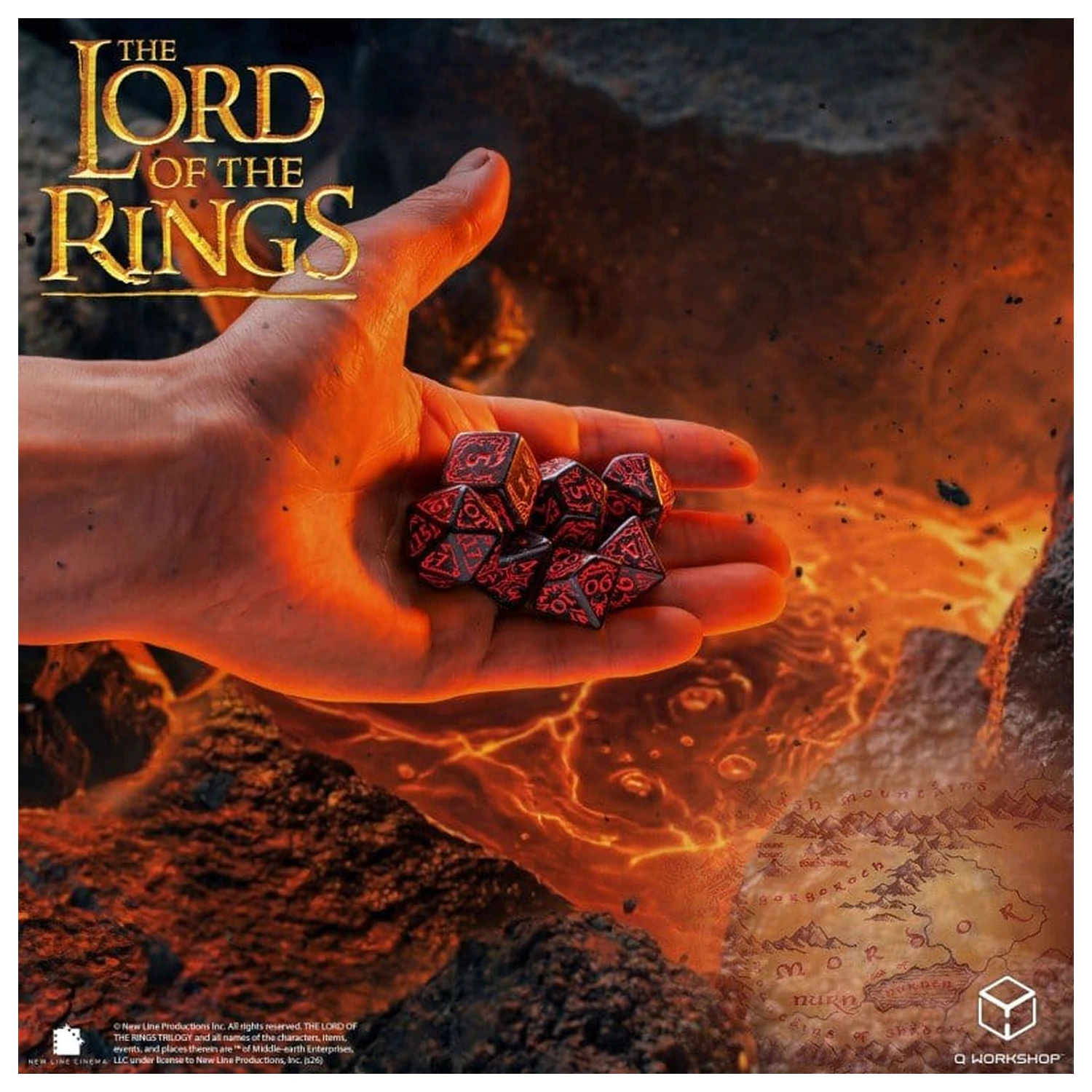 The Lord of the Rings Súprava kociek 7 Mordor produktová fotografia