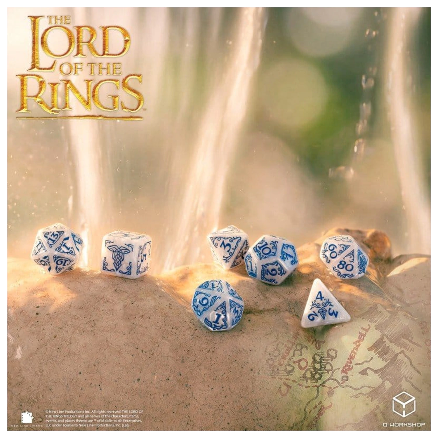 The Lord of the Rings súprava 7 Rivendell (Stone) kociek produktová fotografia