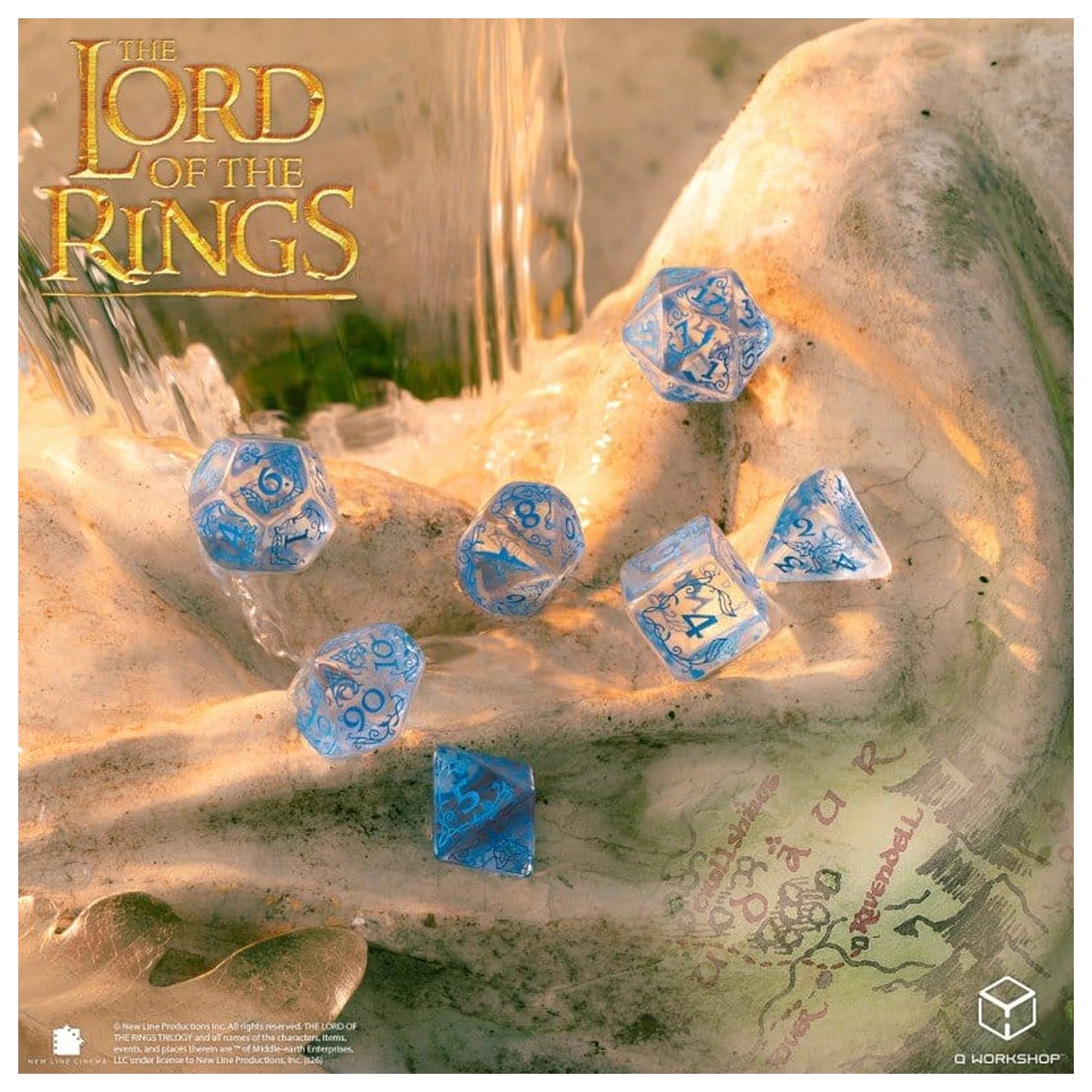 The Lord of the Rings Súprava kociek 7 Rivendell (Water) produktová fotografia