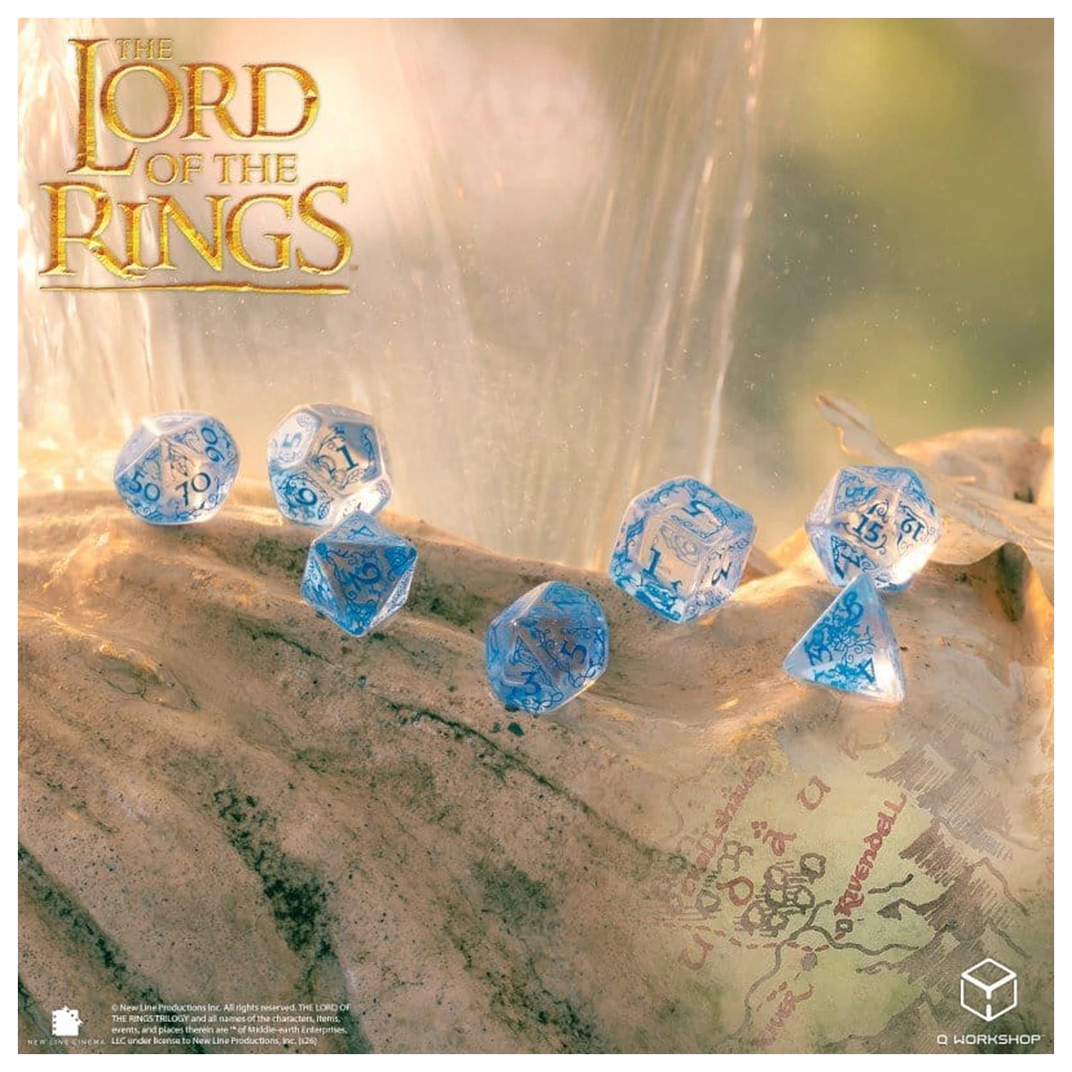 The Lord of the Rings Súprava kociek 7 Rivendell (Water) produktová fotografia