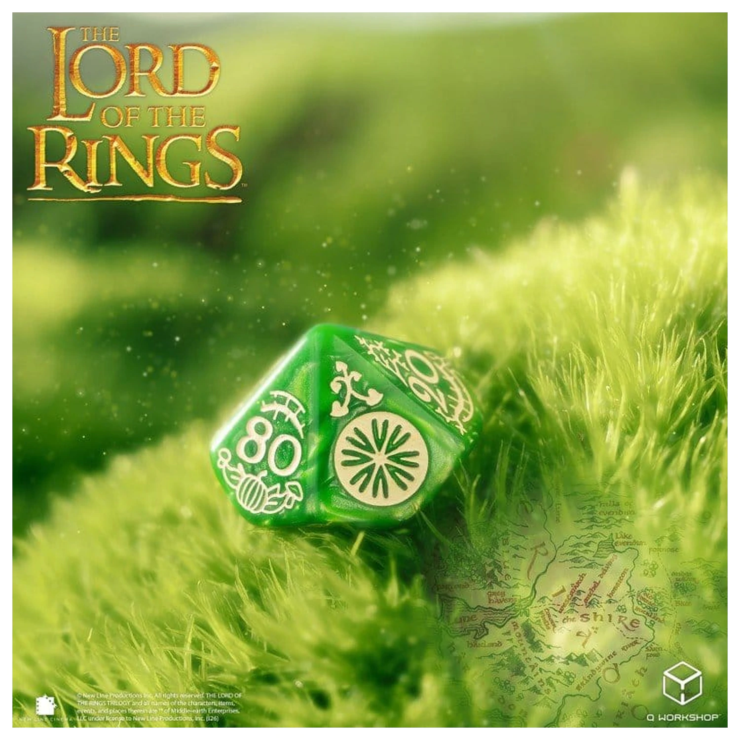 The Lord of the Rings súprava 7 kociek Shire produktová fotografia