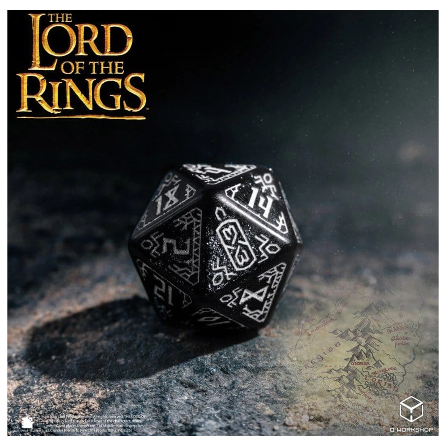 The Lord of the Rings súprava 7 kociek Moria (svietiace v tme) produktová fotografia