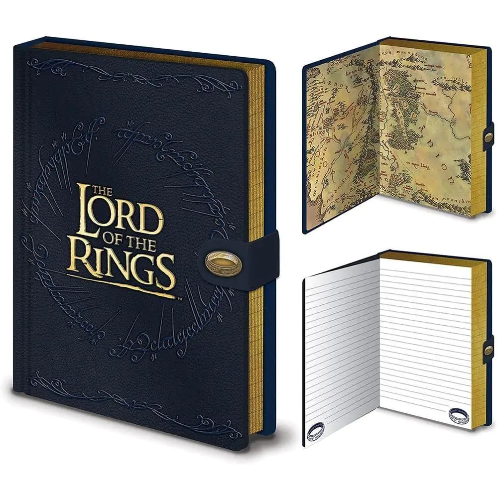 The Lord of the Rings A5 prémiový zápisník produktová fotografia