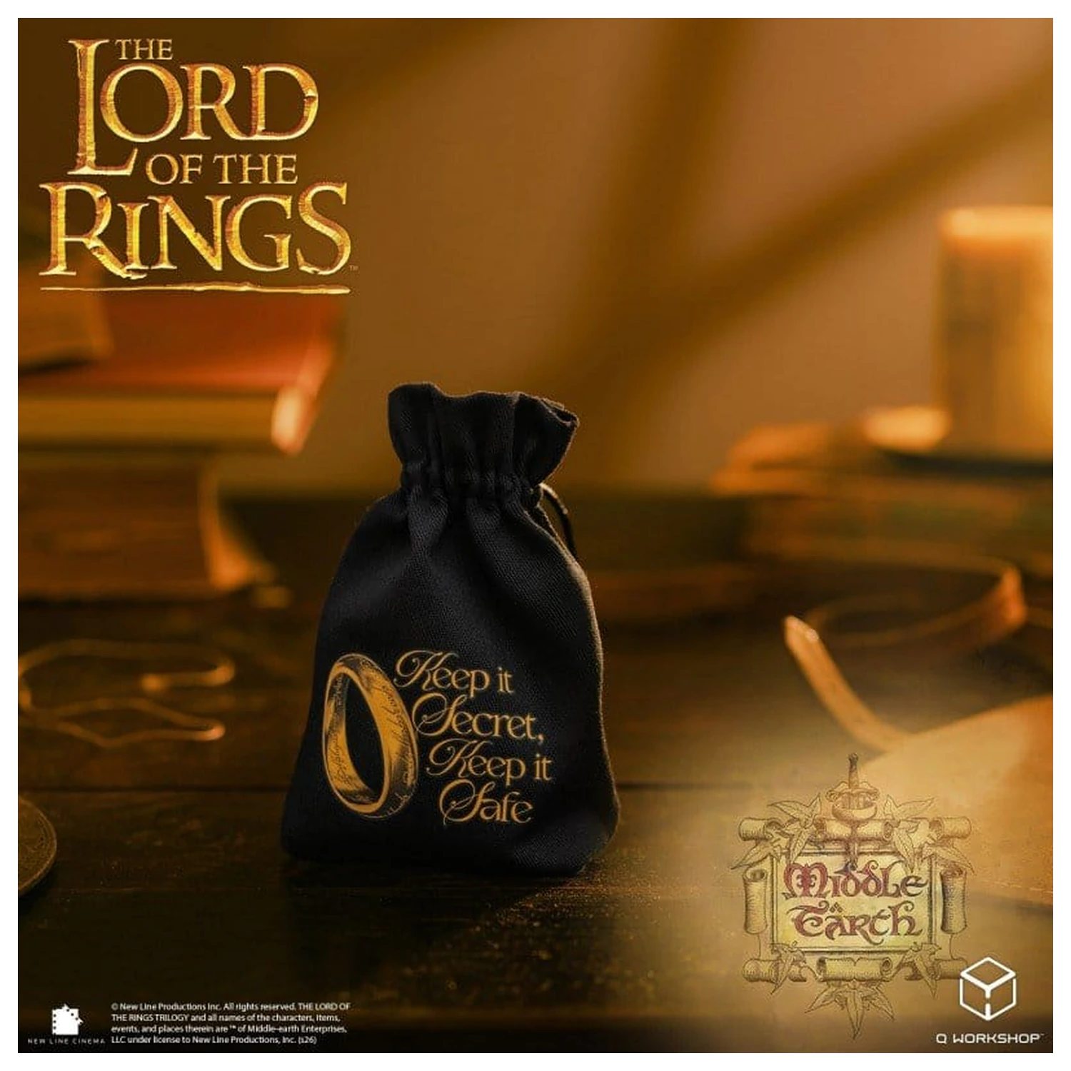 The Lord of the Rings vrecúško na kocky The One Ring produktová fotografia