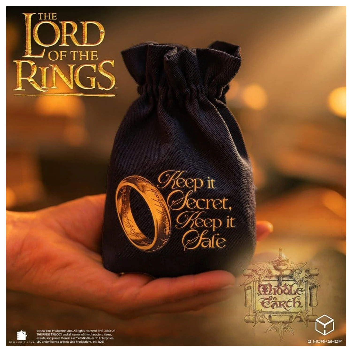 The Lord of the Rings vrecúško na kocky The One Ring produktová fotografia