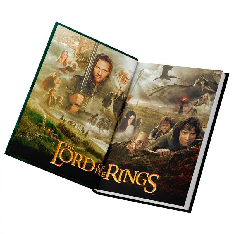 Lord of the Rings Notebook so svetlom One Ring To Rule Them All produktová fotografia