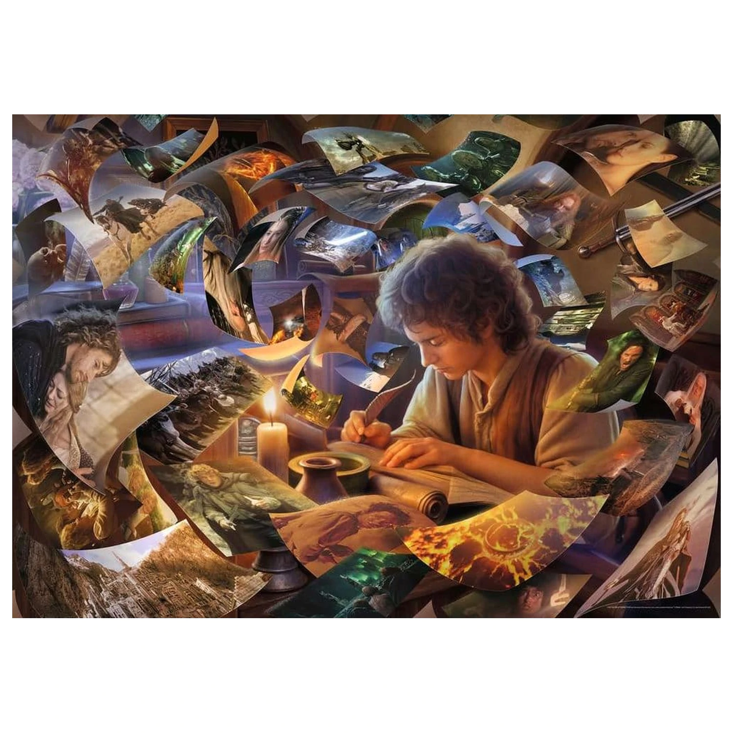 The Lord of the Rings Jigsaw Puzzle Frodo's Journey (1000 kusov) produktová fotografia