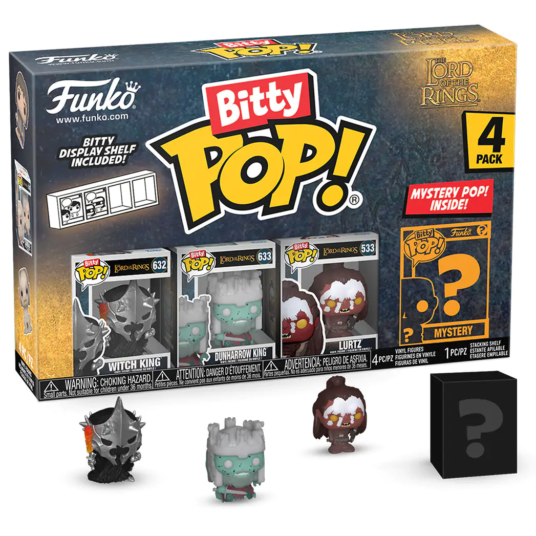 Blister 4 figúrky Bitty Funko POP The Lord of the Rings Witch King termékfotó