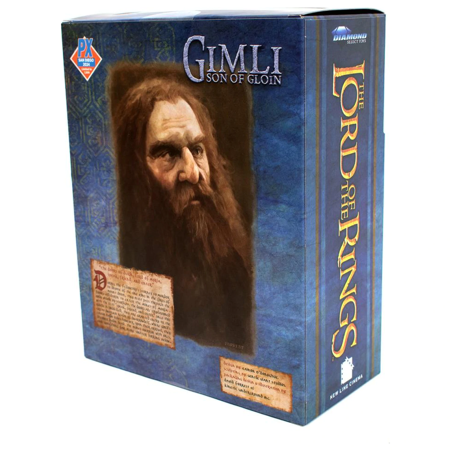 The Lord of the Rings Gimli Akčná Figúrka SDCC Exclusive produktová fotografia