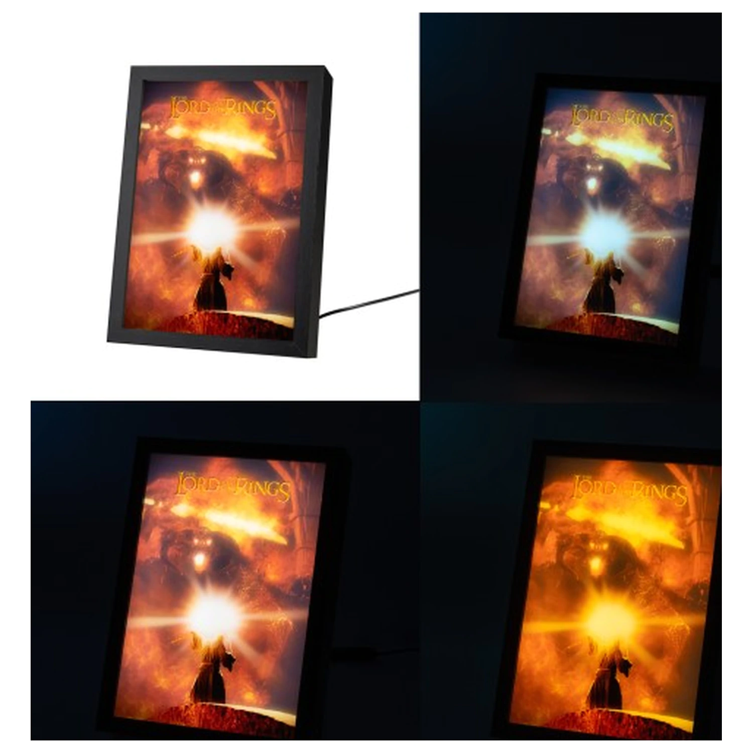 The Lord of the Rings zarámovaný LED panel 28 x 20 cm produktová fotografia