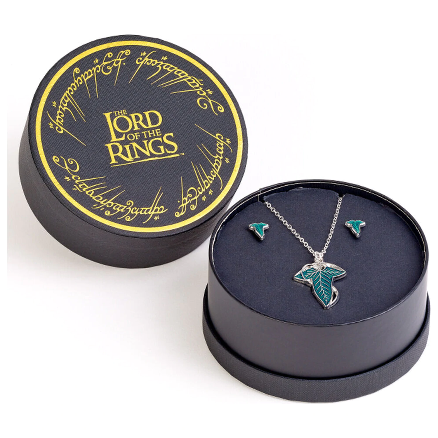 The Lord of the rings Leaf of Lorien súprava náušníc a náhrdelníka produktová fotografia