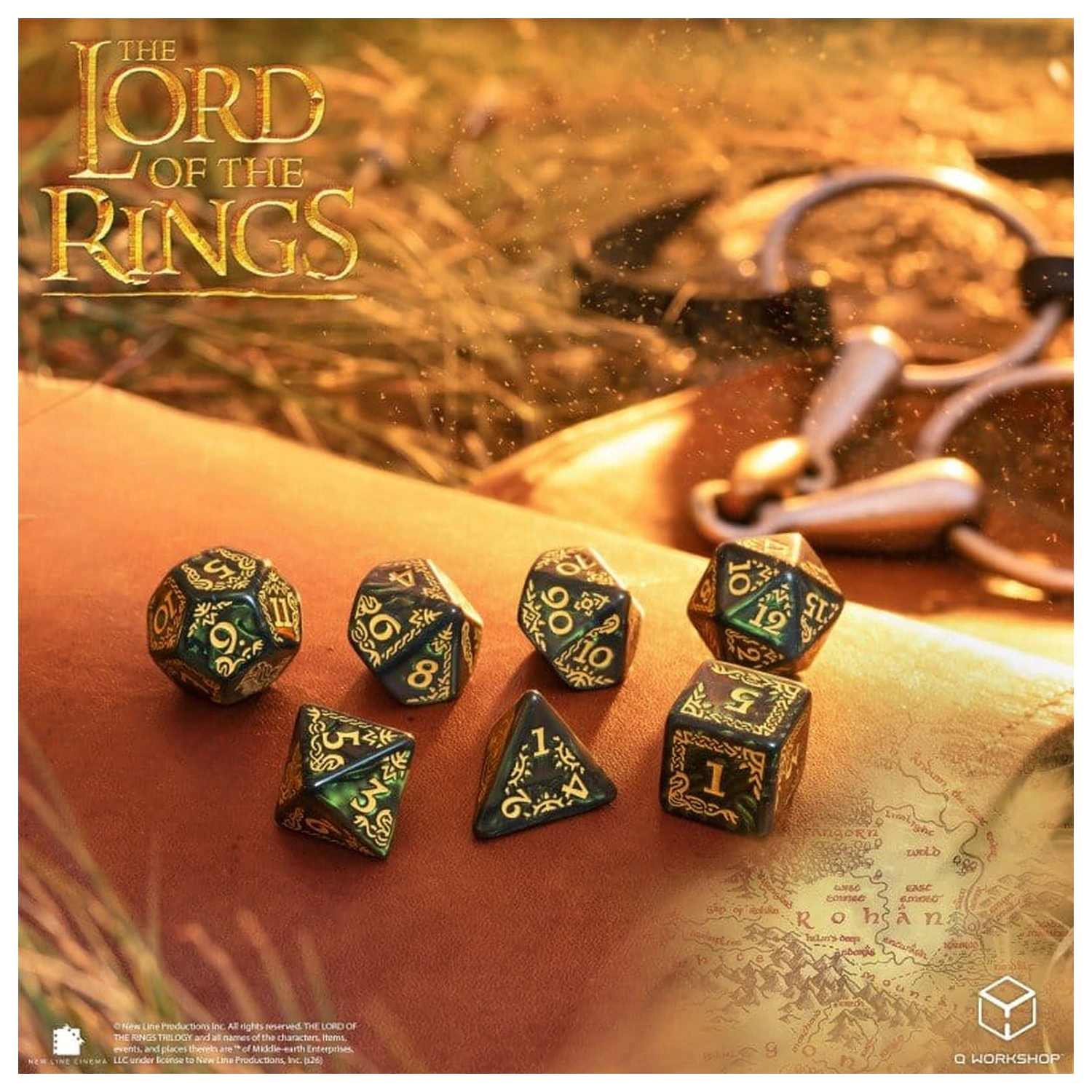 The Lord of the Rings súprava kociek 7 Rohan produktová fotografia