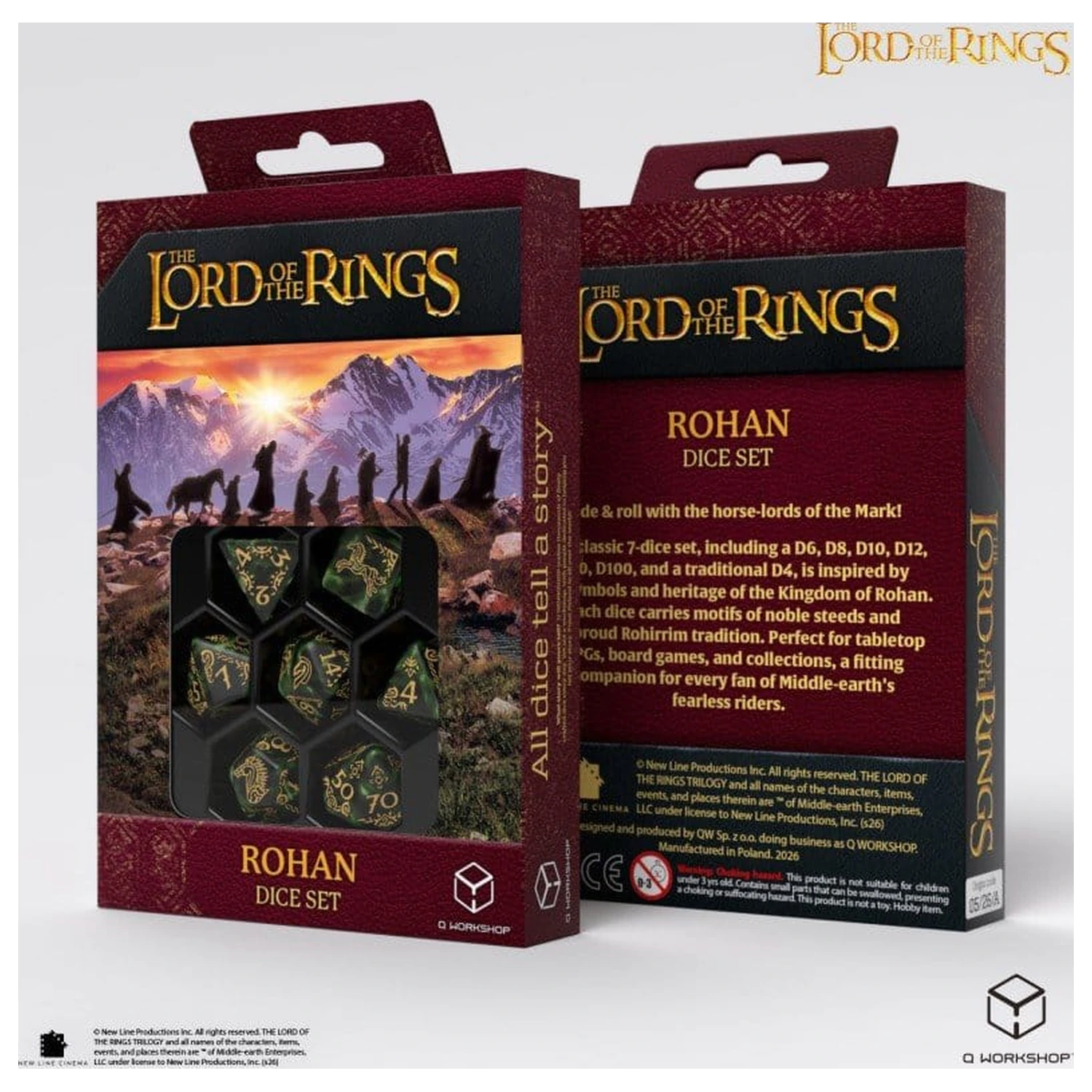 The Lord of the Rings súprava kociek 7 Rohan produktová fotografia