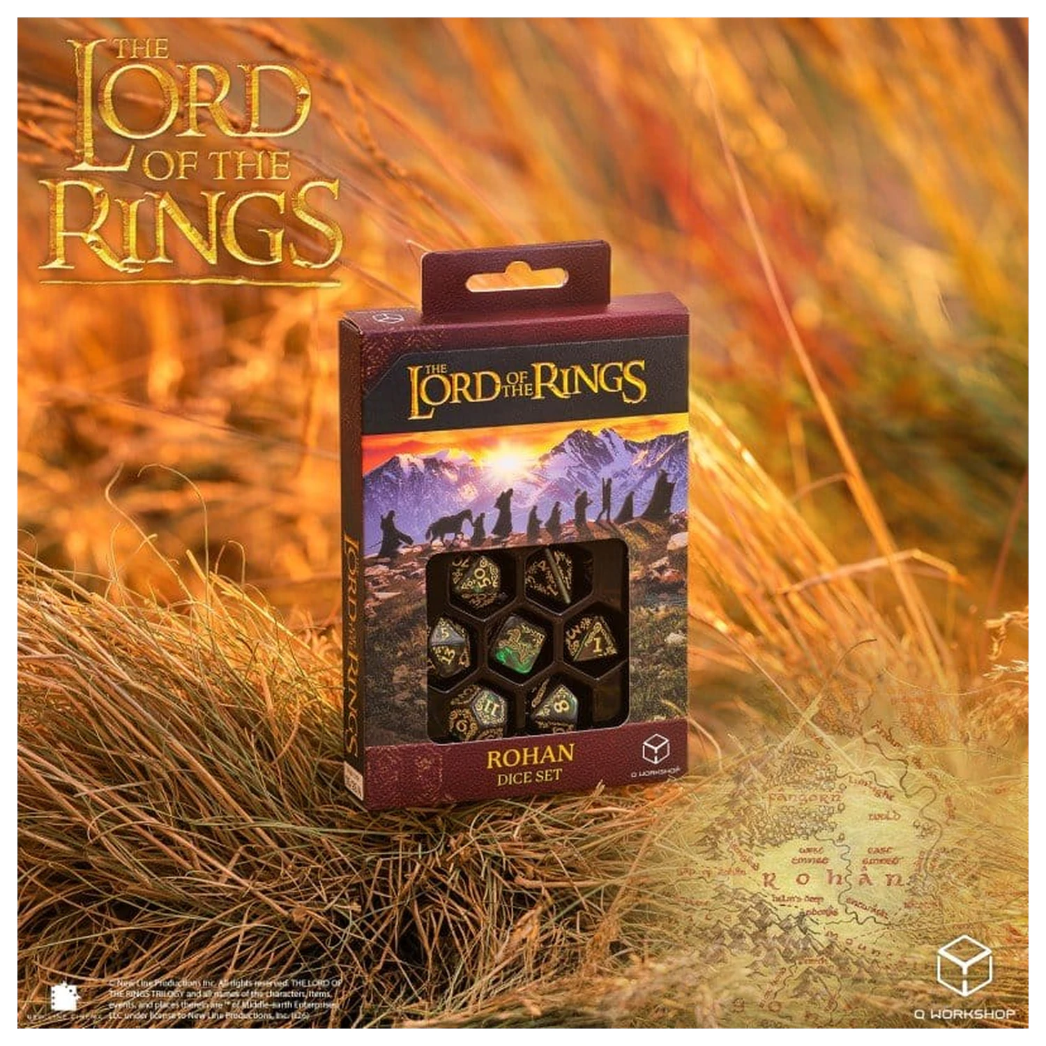 The Lord of the Rings súprava kociek 7 Rohan produktová fotografia