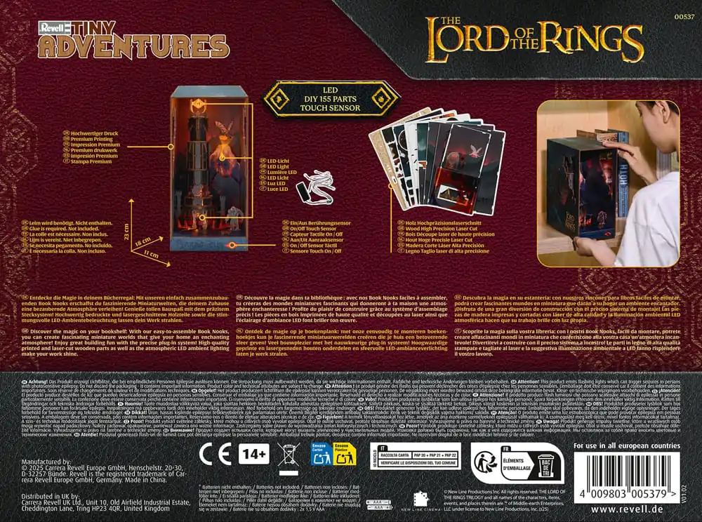 The Lord of the Rings Tiny Adventures Book Nook Mini Diorama Barad-Dûr 23 cm produktová fotografia